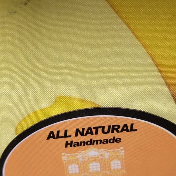 Yellow Handpainted Silk Scarf Long Rectangular Scarf with a floral motif - NEW - Picture 5 of 5